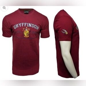 Harry Potter Unisex Red Gryffindor Short Sleeve Tee